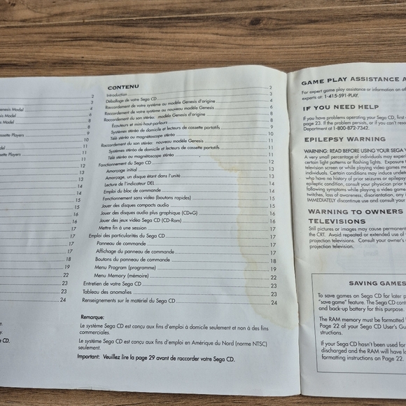 Sega Users Guide /Manual - Picture 4 of 7